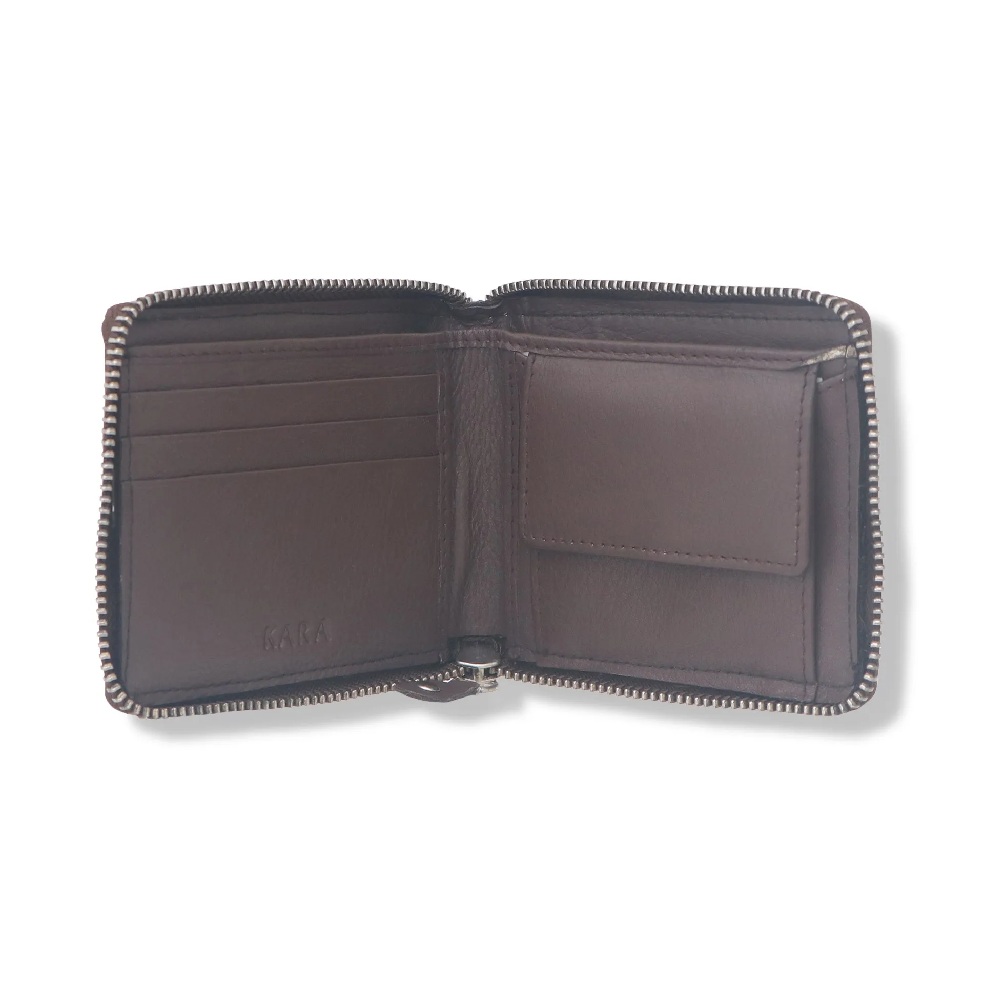 14089 Tan Zip Around Wallet