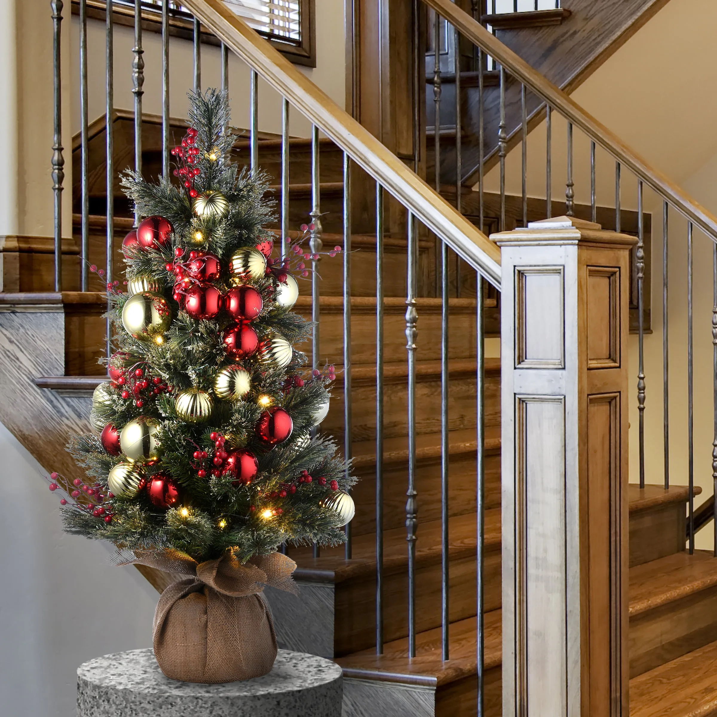 3 ft. Pre-Lit Dakota Pine Tree with LED Lights