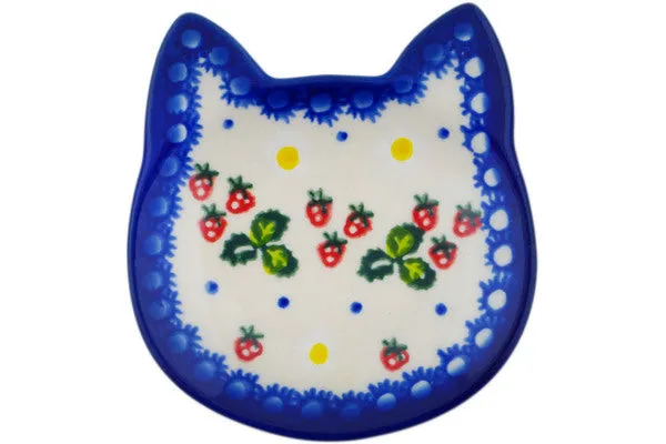4" Tea Bag or Lemon Plate - Strawberry Secrets