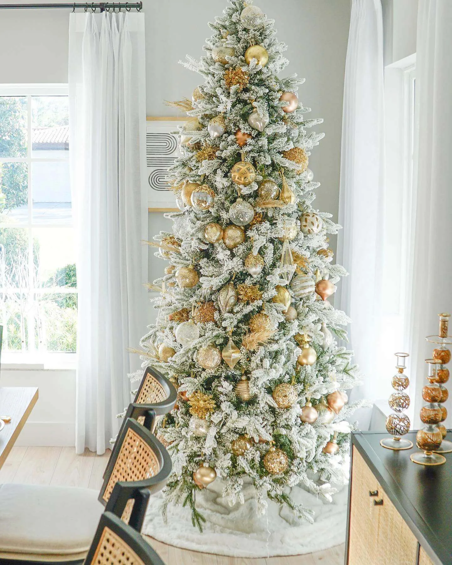 6.5' Queen Flock® Slim Artificial Christmas Tree Unlit
