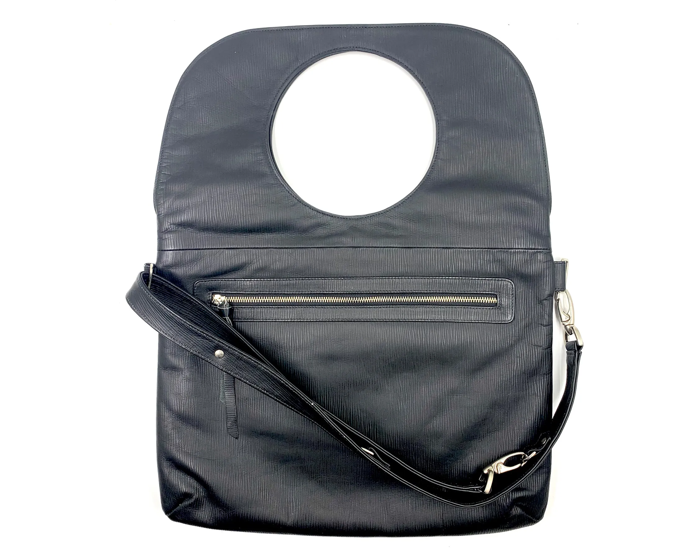 Audrey Large Messenger/Laptop Bag in Black