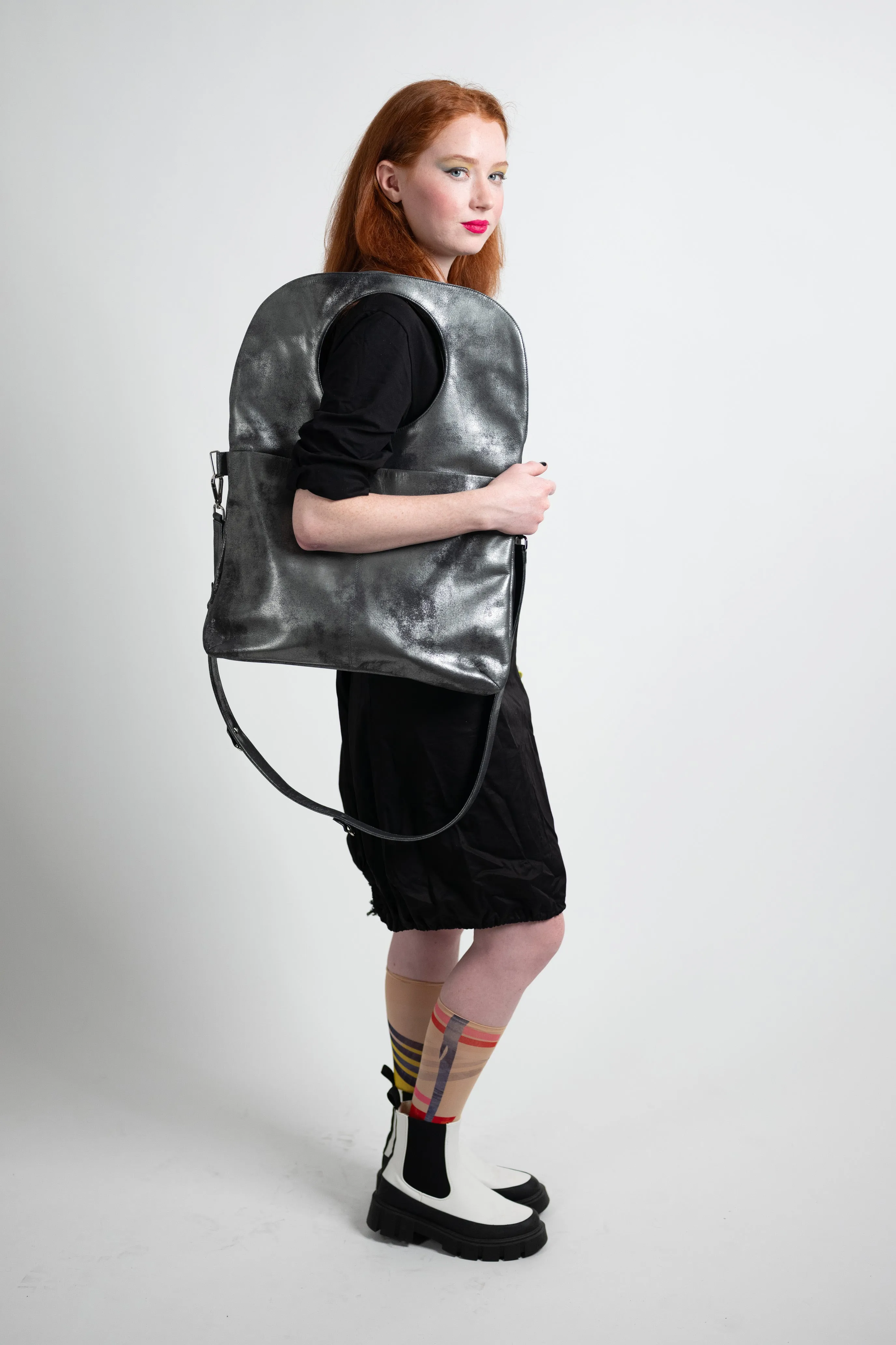Audrey Large Messenger/Laptop Bag in Black