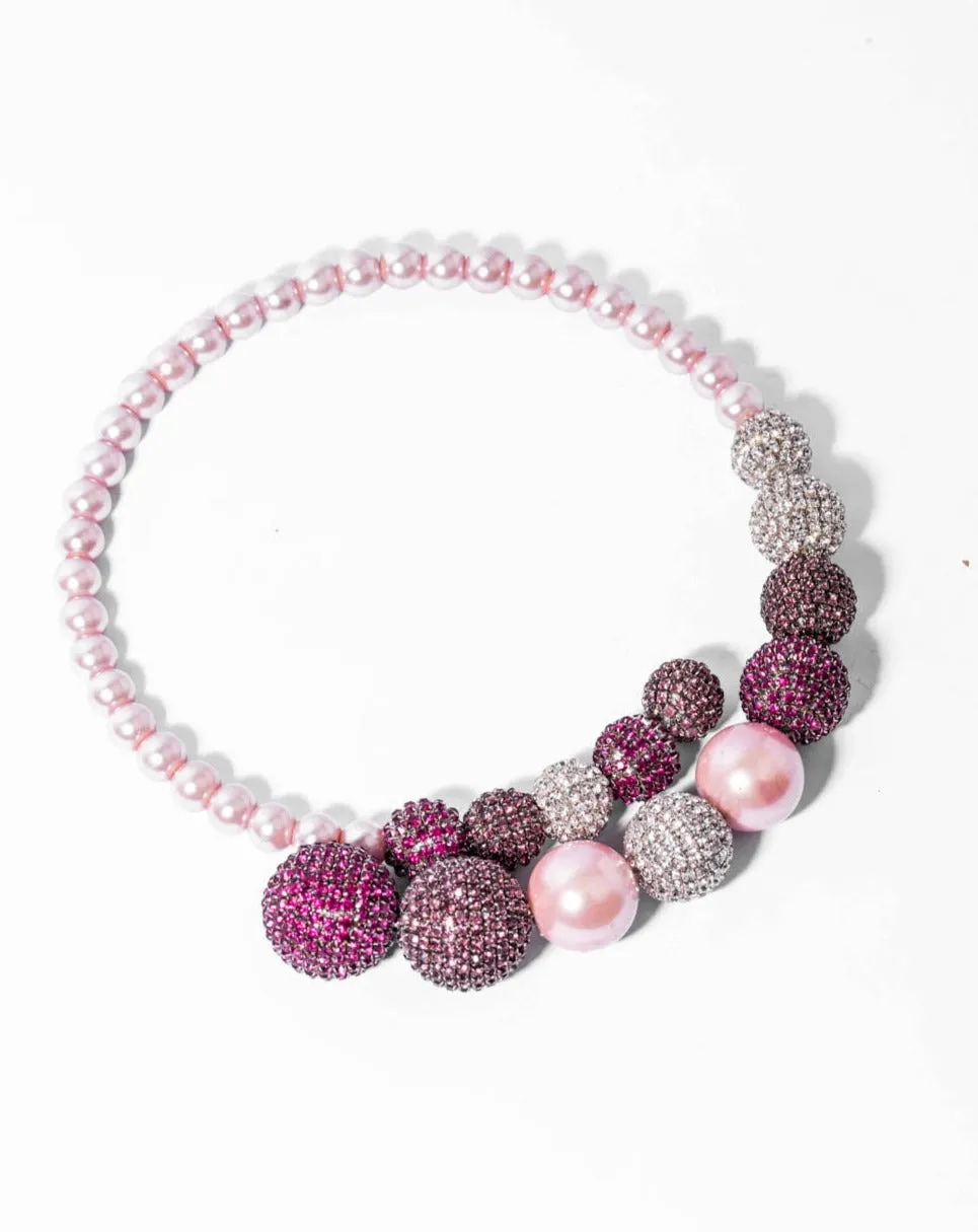 Aurora Necklace In Pink Ombre