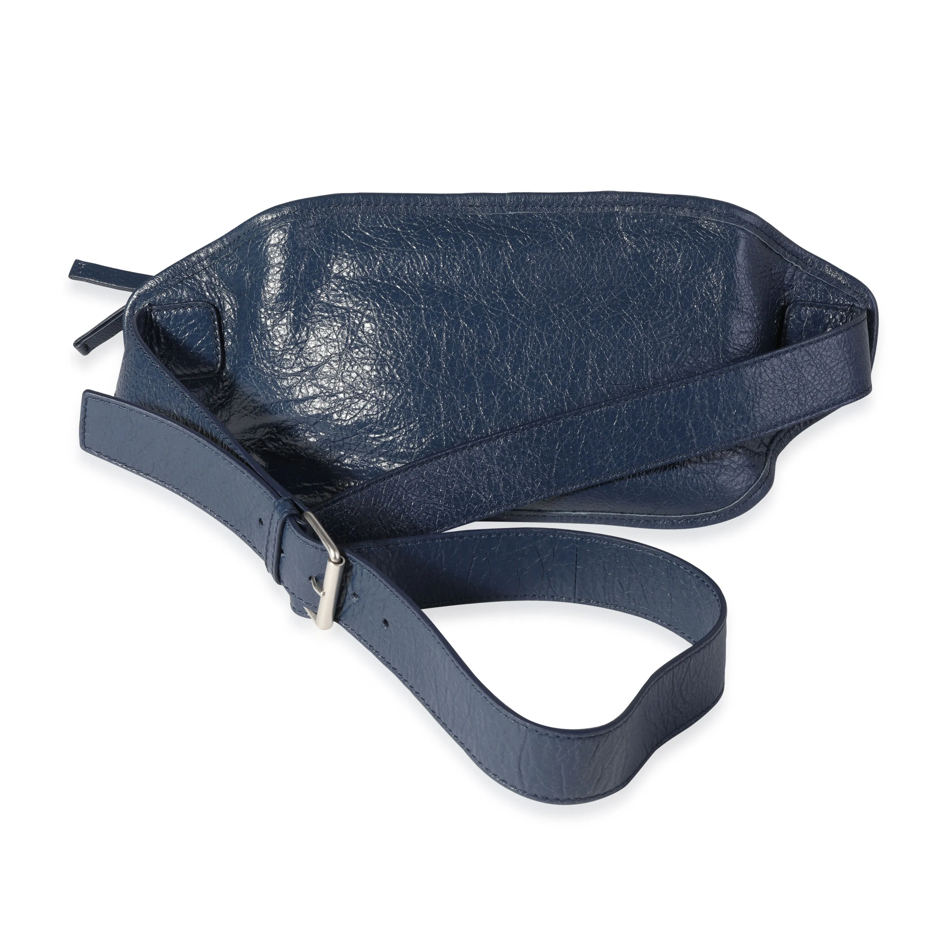 Balenciaga Navy Leather Neo Lift Belt Bag