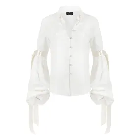 Bell Sleeve Blouse in Ivory