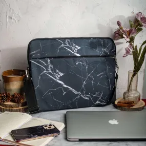 Black Marble Laptop Sleeve