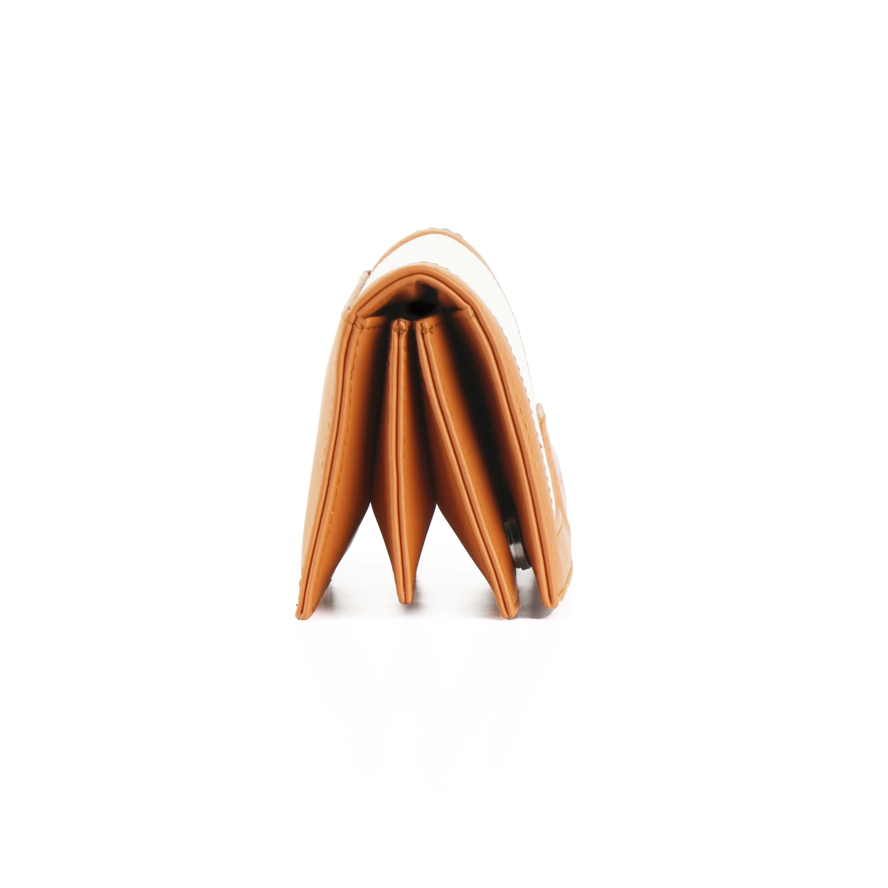 Black Sleek Elegance Fold Wallet Featuring Bold Geometric Pops