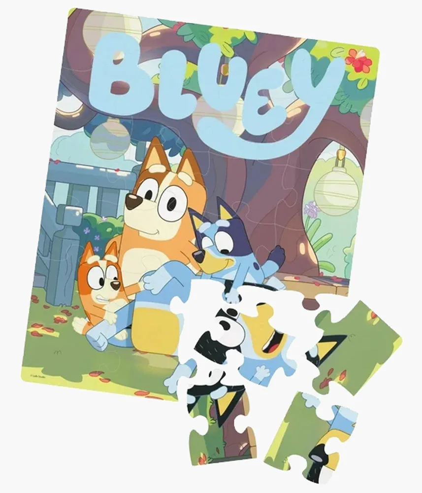 Bluey & Family Tin Lunch Box with 24 Piece Puzzle