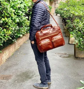 Brown Leather Briefcase Leather Laptop bag