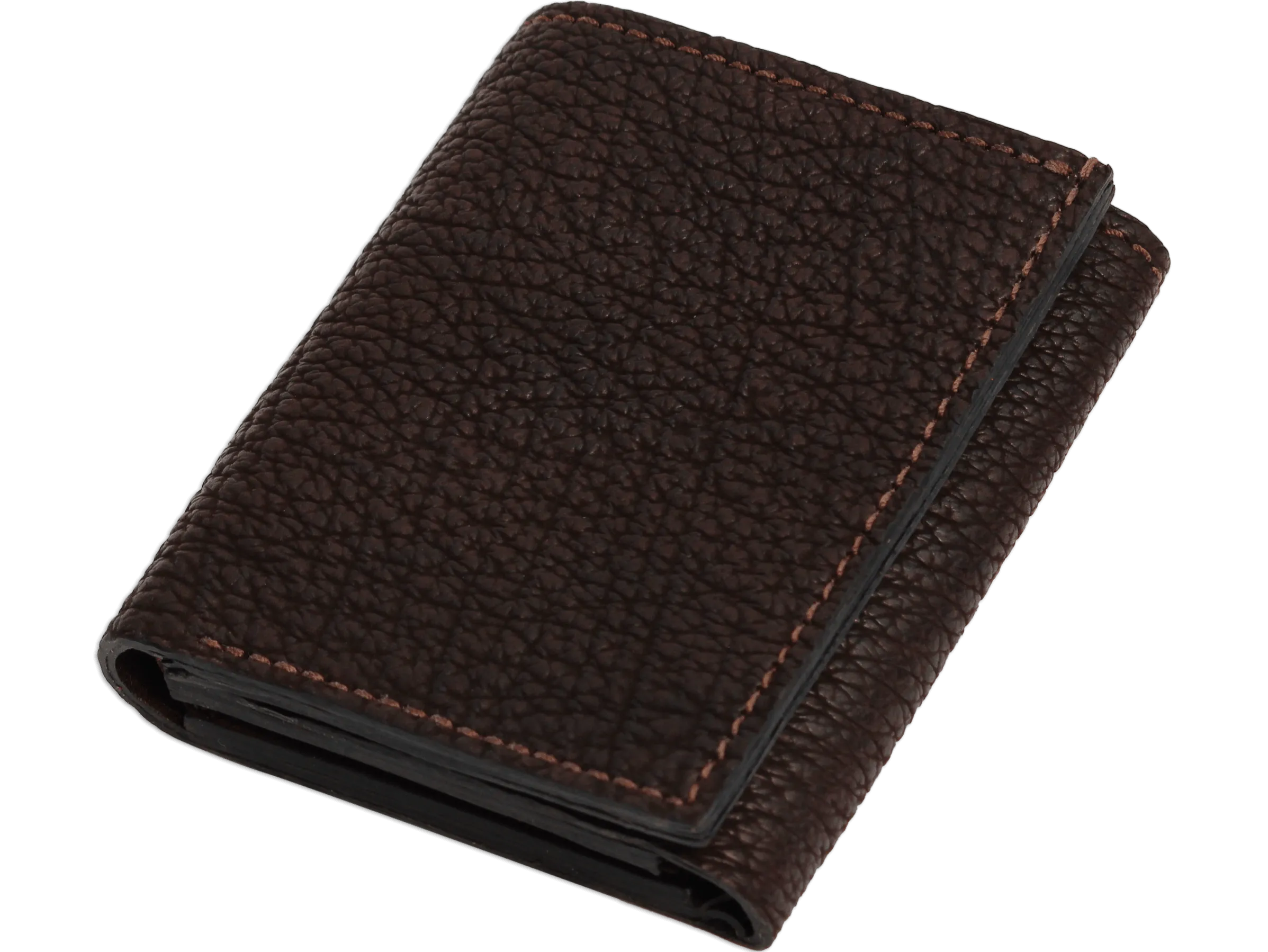 Brown Shark Luxury Designer Exotic Trifold Wallet With ID Window