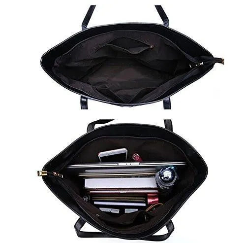 Casual Shoulder Bags Pu Female Big Tote Bags For Ladies Handbag Large Capacity Sac A Main Femme De Marque Black Color