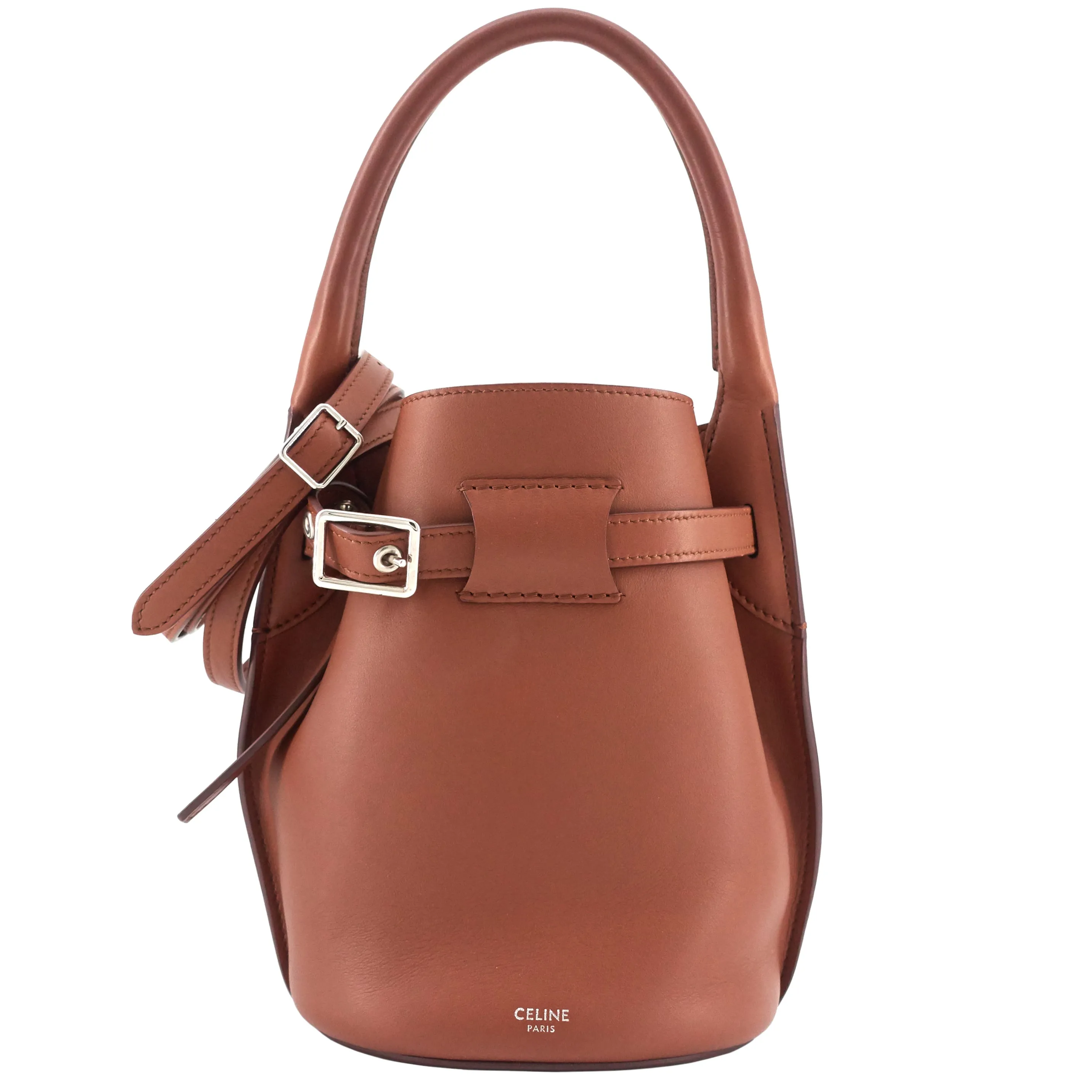 CELINE Big Bag Nano Calfskin Leather Bucket Bag