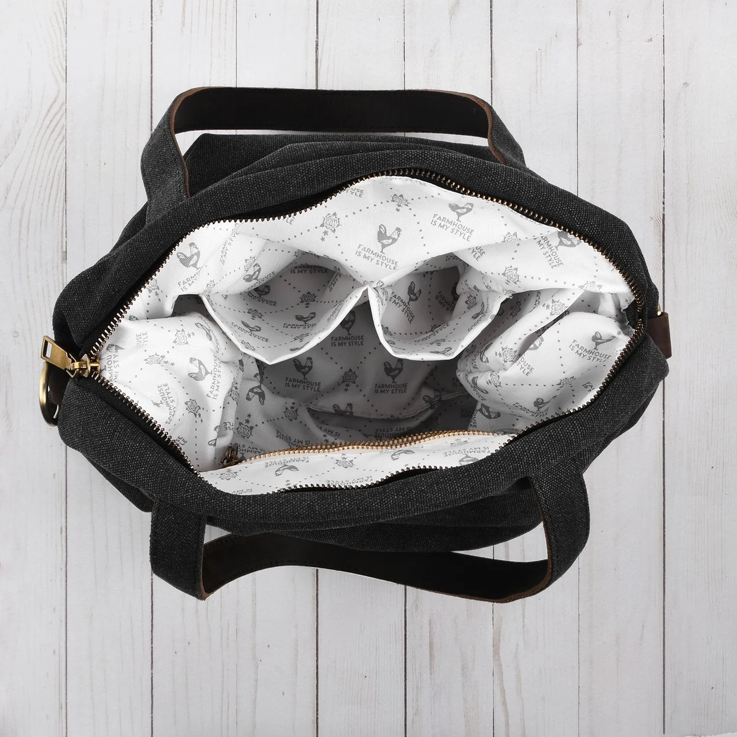 Charcoal Crossbody Satchel