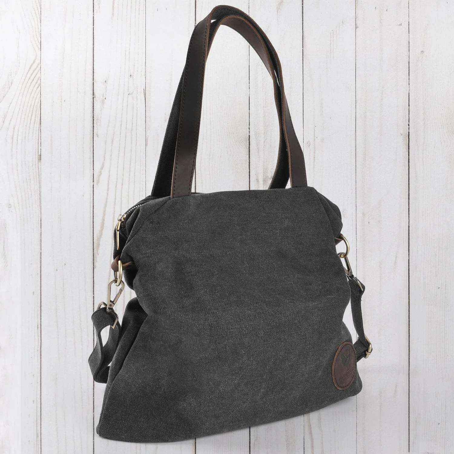 Charcoal Crossbody Satchel