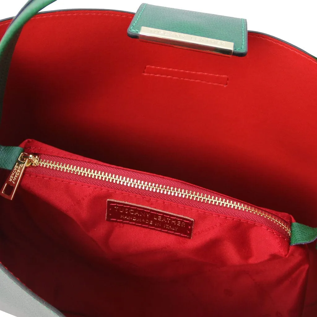 Clio - Palmellato leather bucket bag | TL141690