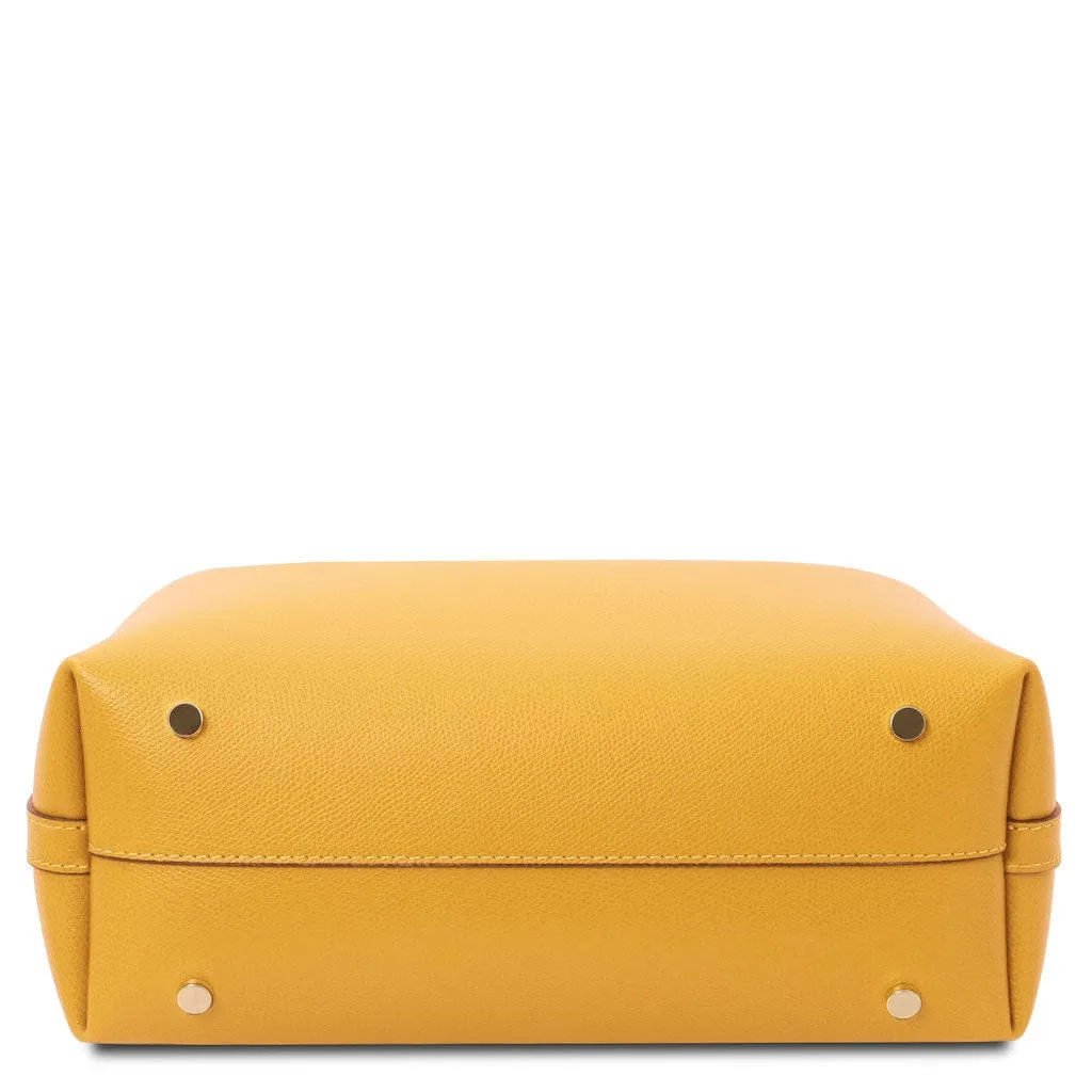 Clio - Palmellato leather bucket bag | TL141690