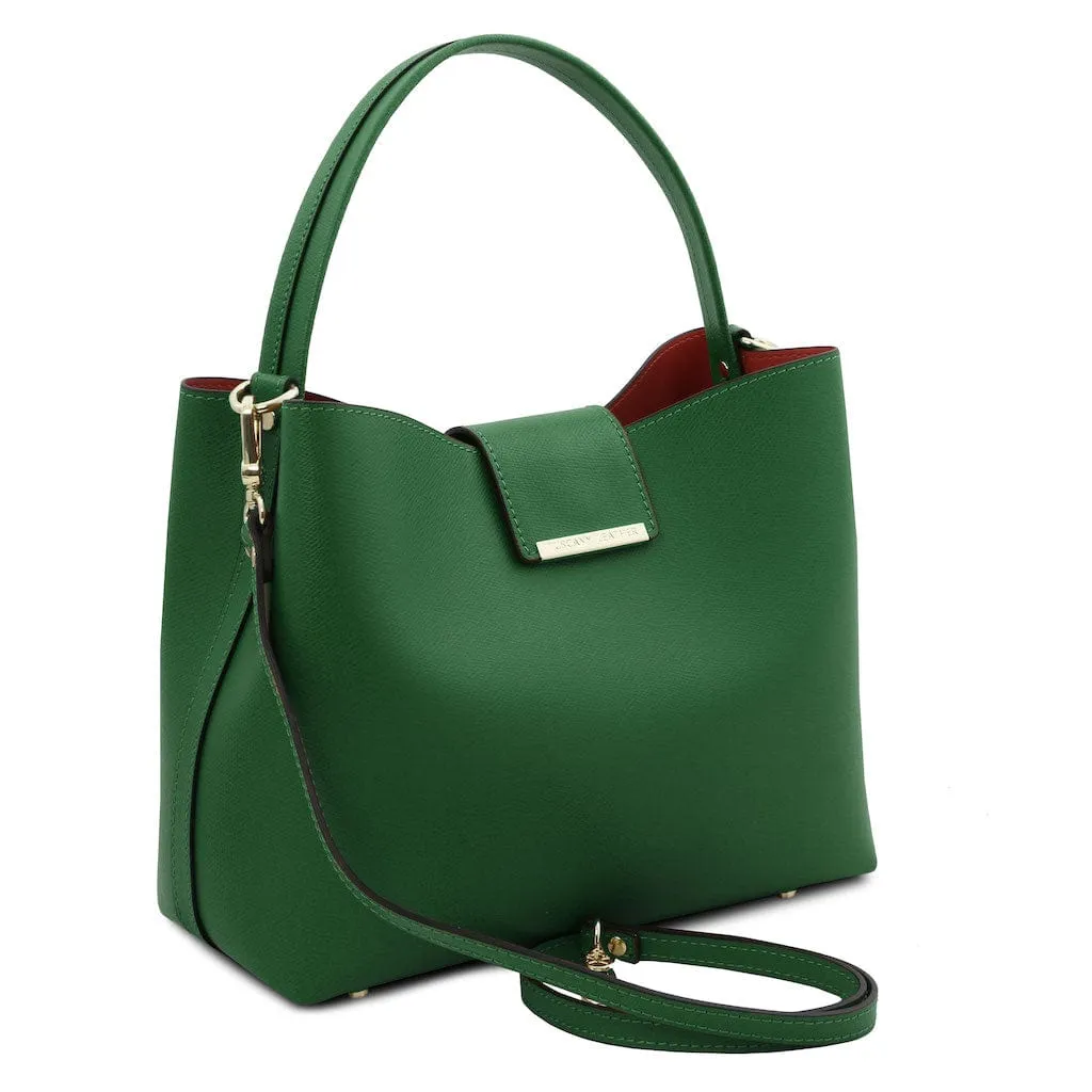Clio - Palmellato leather bucket bag | TL141690