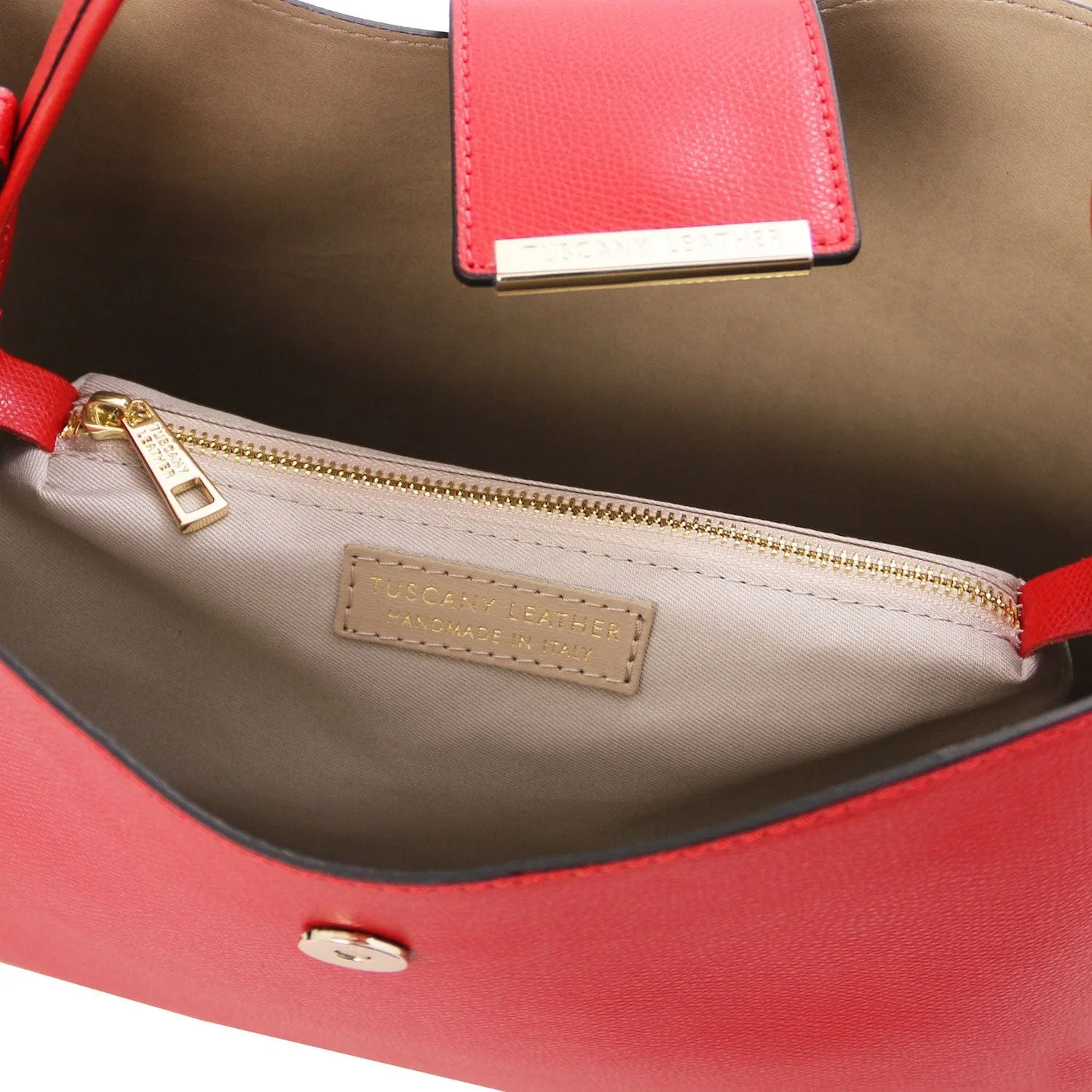 Clio - Palmellato leather bucket bag | TL141690