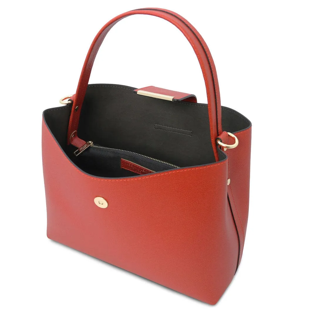 Clio - Palmellato leather bucket bag | TL141690
