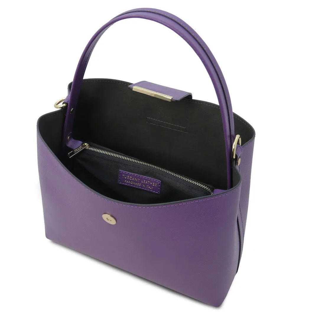 Clio - Palmellato leather bucket bag | TL141690