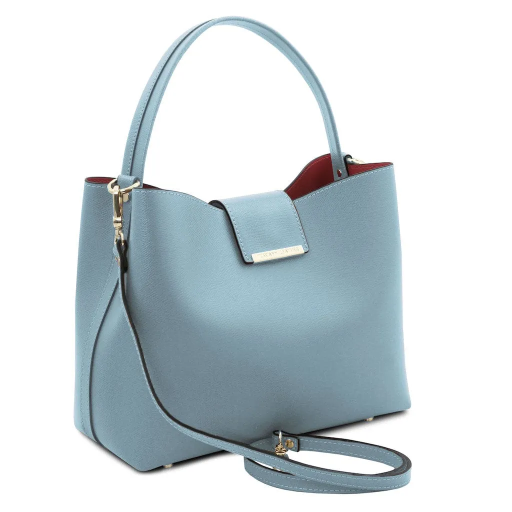 Clio - Palmellato leather bucket bag | TL141690