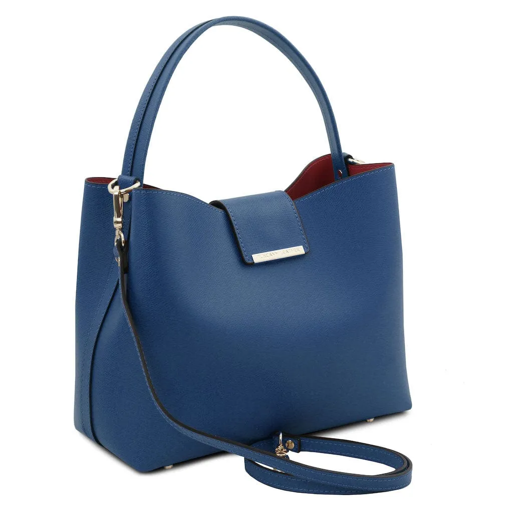 Clio - Palmellato leather bucket bag | TL141690
