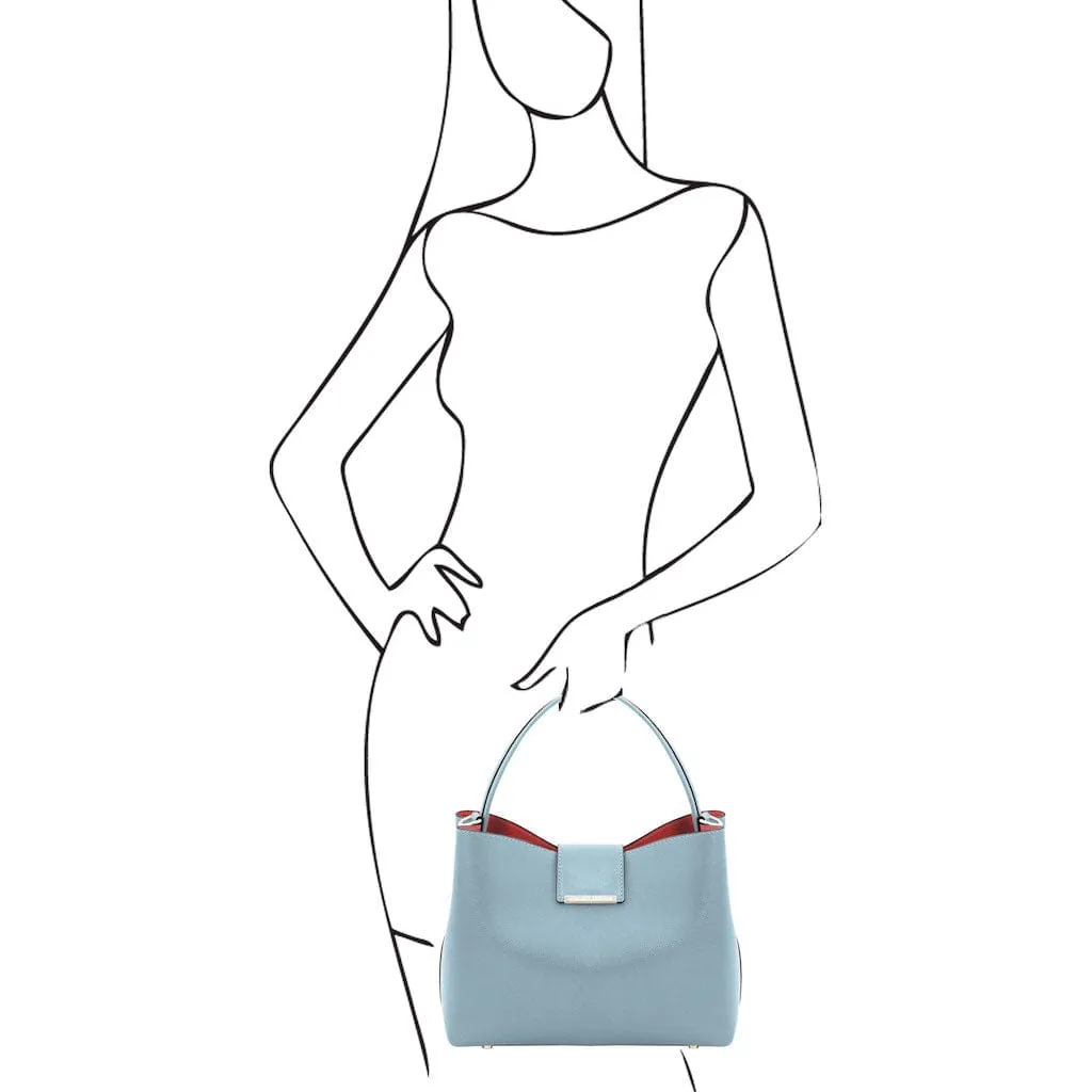 Clio - Palmellato leather bucket bag | TL141690
