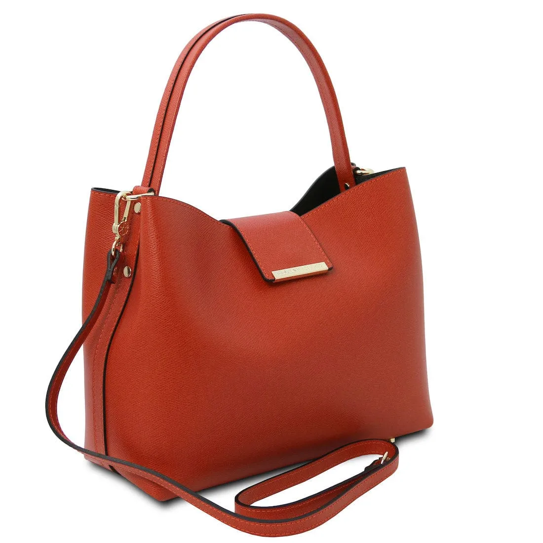 Clio - Palmellato leather bucket bag | TL141690
