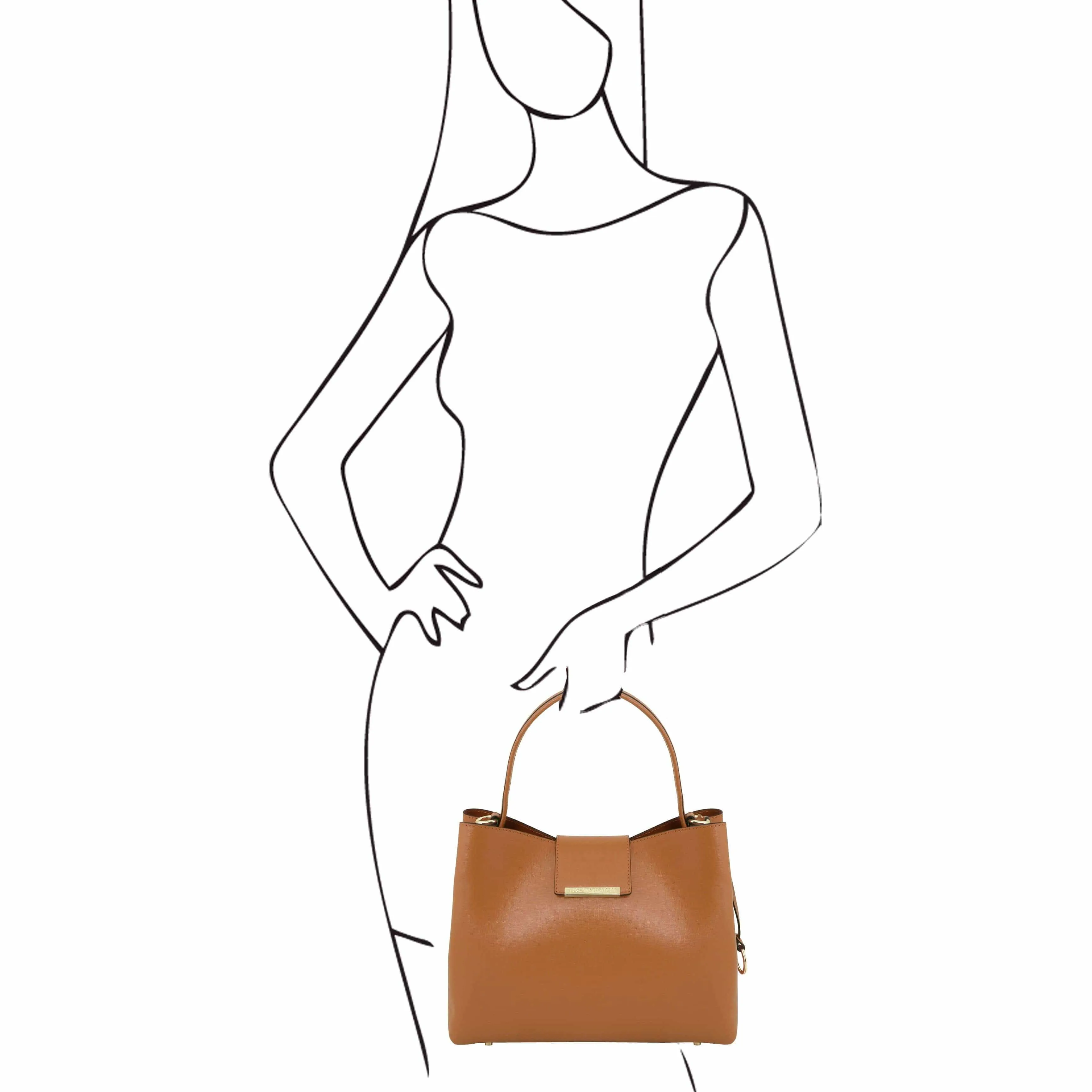 Clio - Palmellato leather bucket bag | TL141690