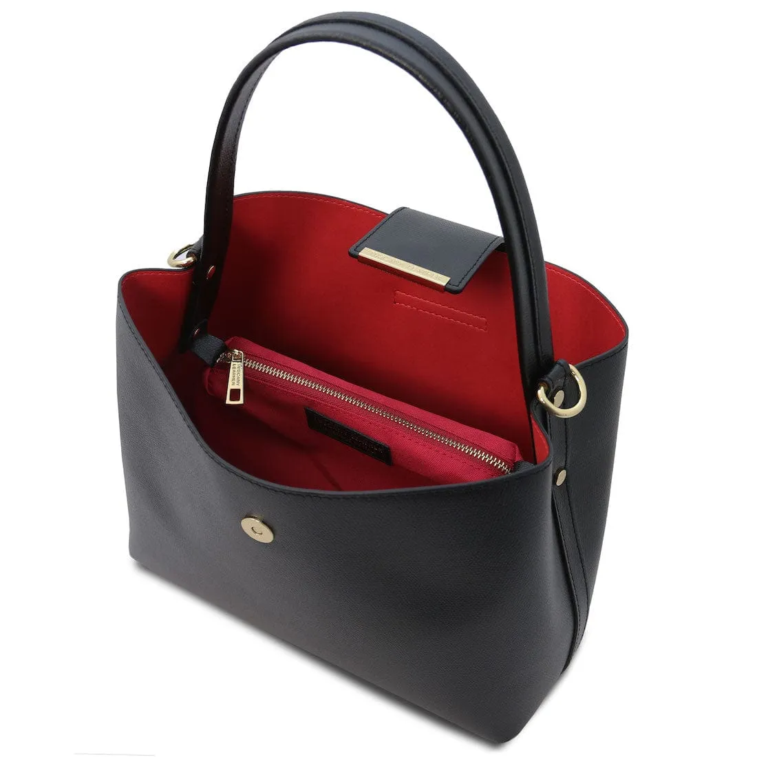 Clio - Palmellato leather bucket bag | TL141690