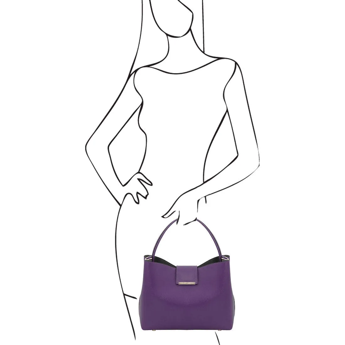 Clio - Palmellato leather bucket bag | TL141690