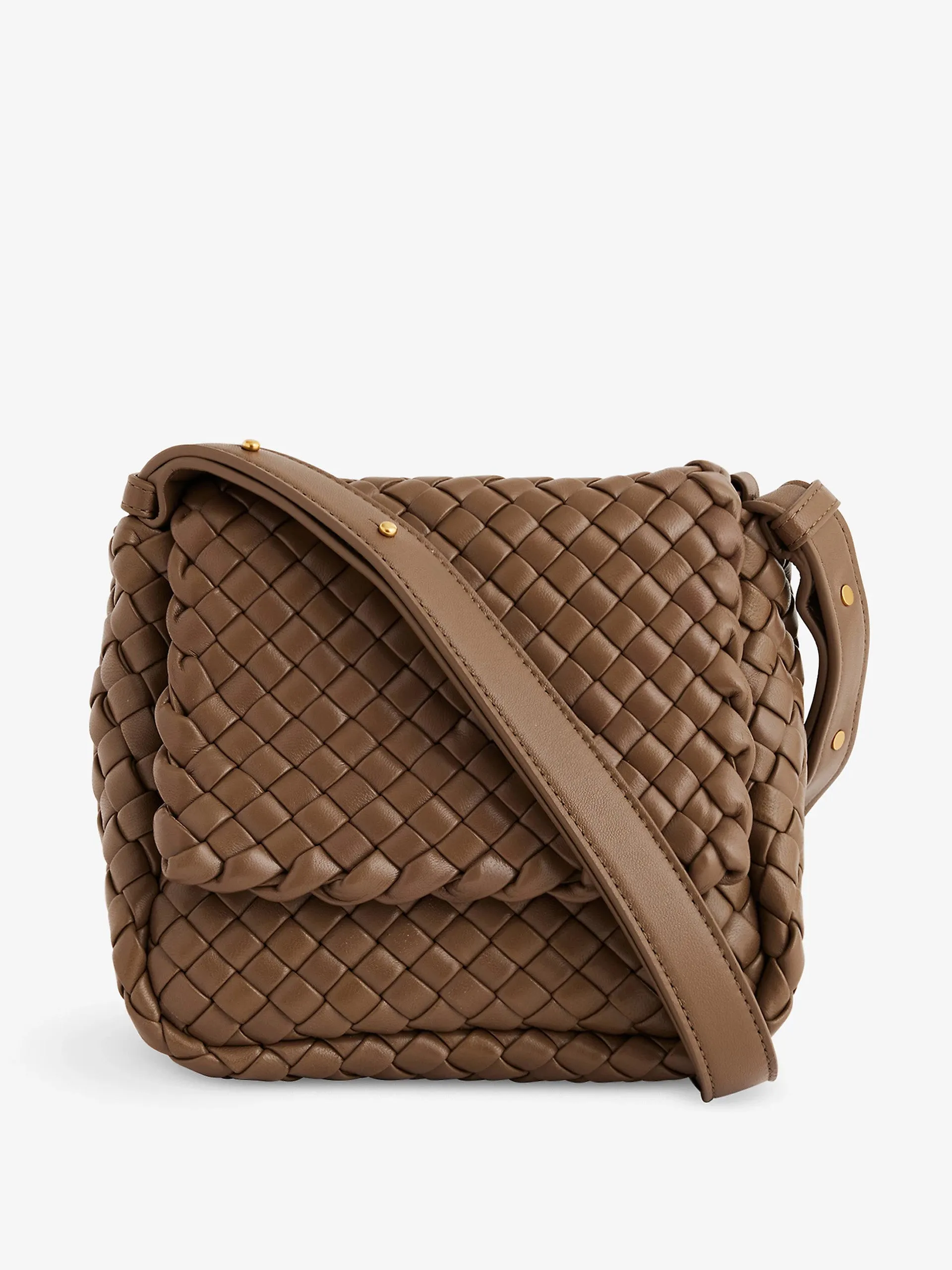 Cobble small intrecciato leather shoulder bag