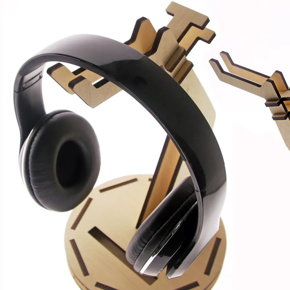 DIY Desk Sound Station Laser Cut Headphone Stand
