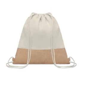 Drawstring Bag W/ Jute Details | INDIA - MO9516