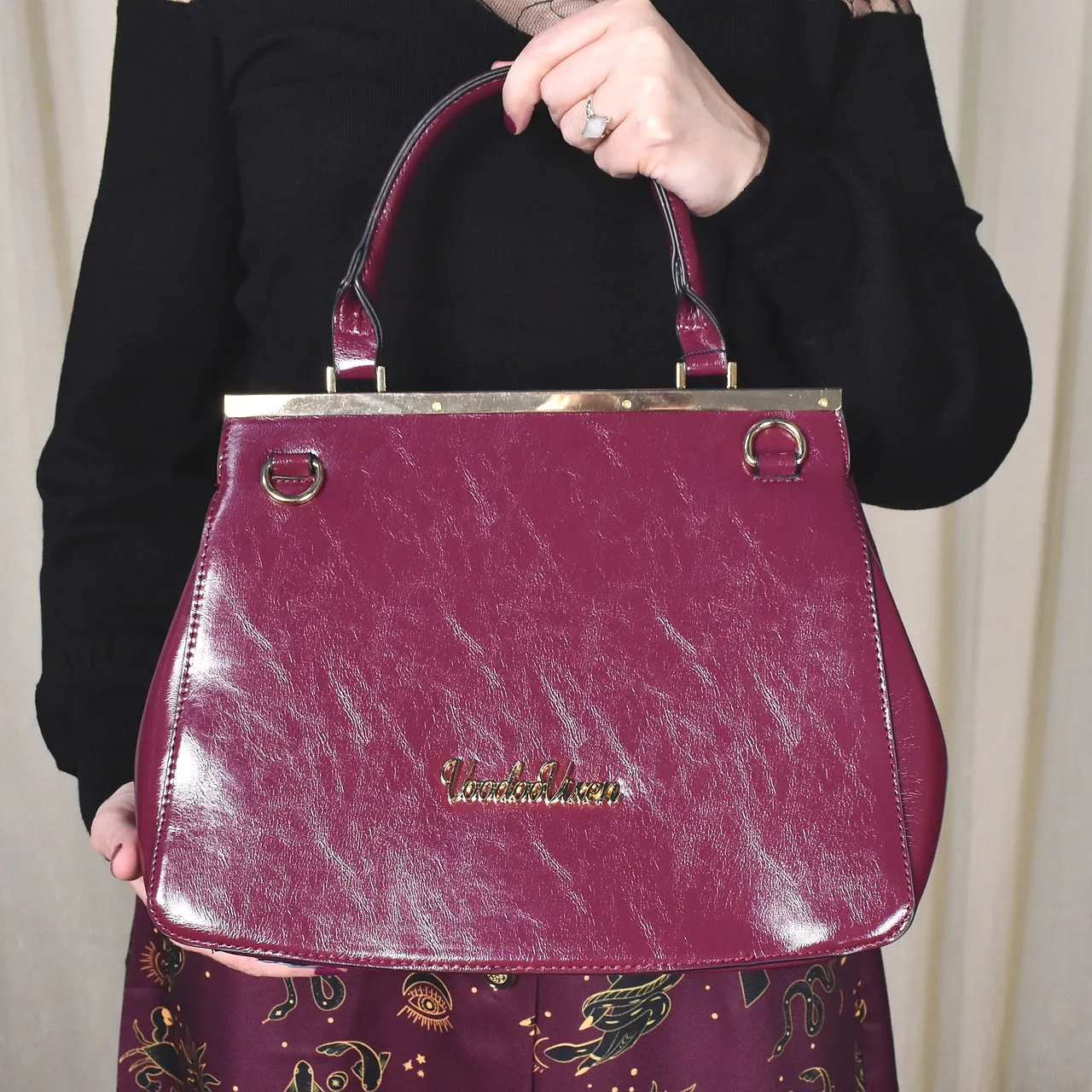 Eggplant Twist Handbag
