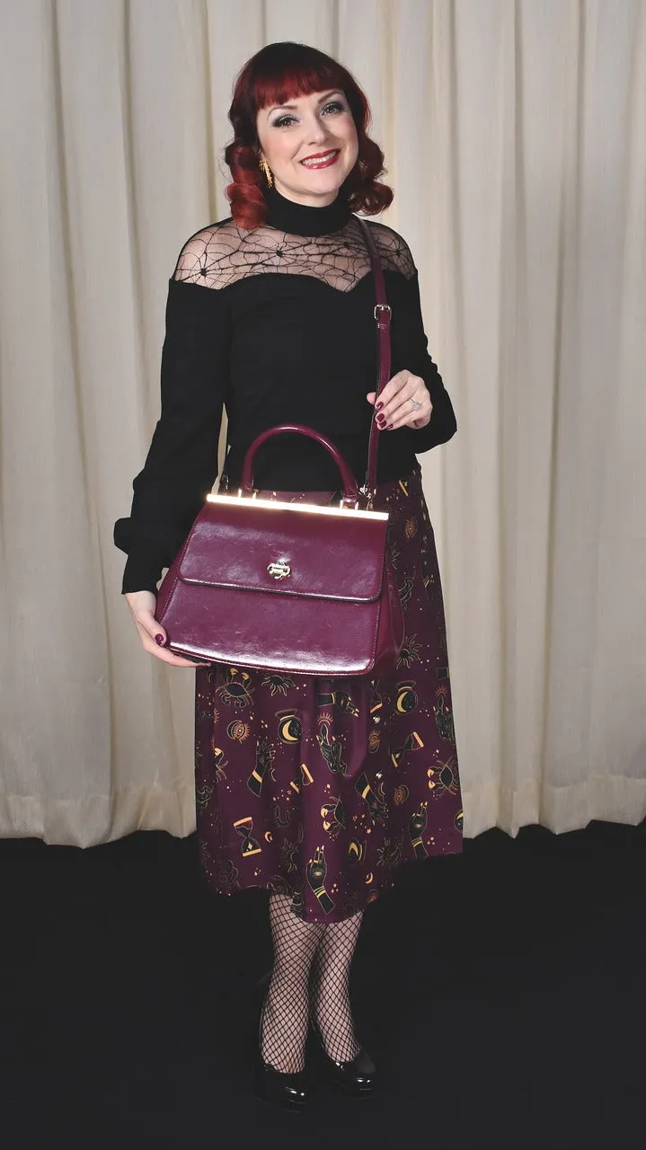 Eggplant Twist Handbag