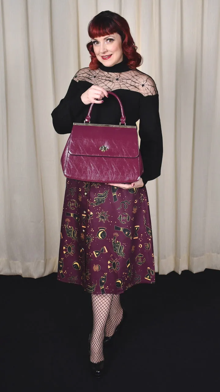 Eggplant Twist Handbag