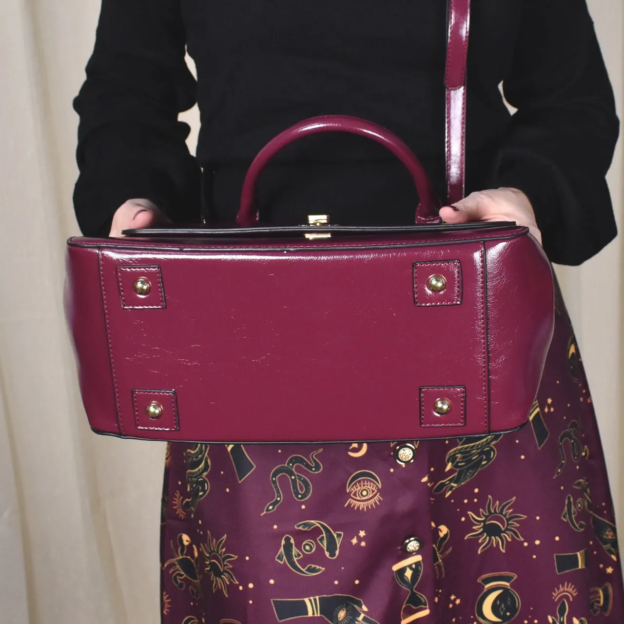 Eggplant Twist Handbag