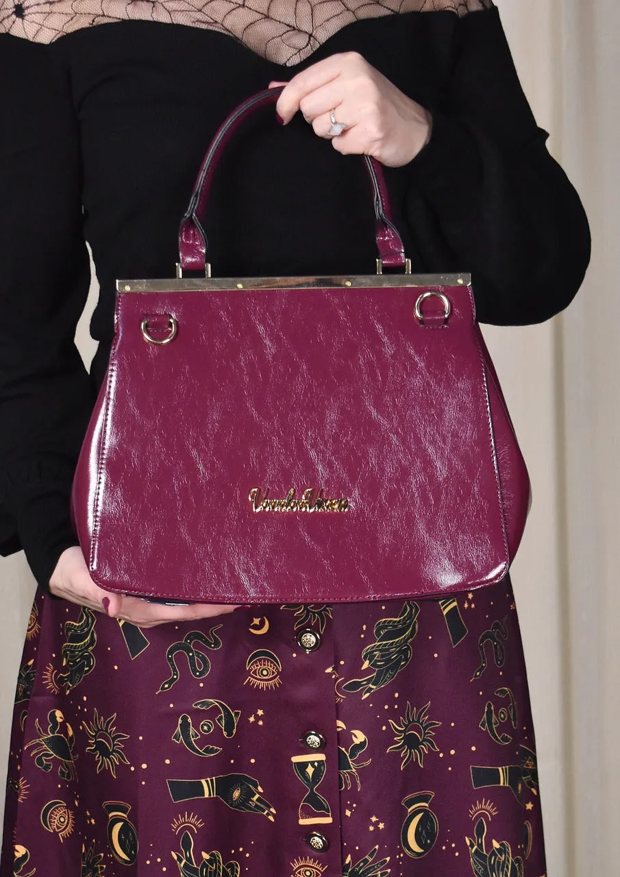 Eggplant Twist Handbag