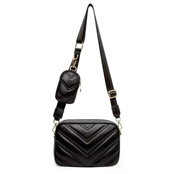Elsie Quilted Crossbody   Mini Case Coin Purse