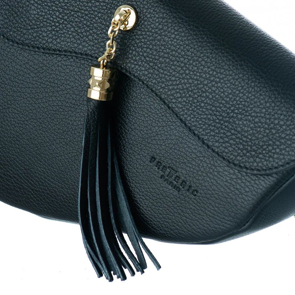 FREDERIC PARIS Sloped Black Bag