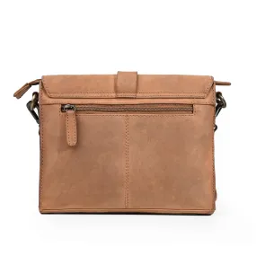 Genuine Premium Leather Bag for Men - Office Bag, Tan Color - Messenger Bags/Leather Bag for Men And Women With Adjustable Shoulder Strap