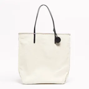Jack Gomme Paris Amie Linen Shopping Bag Cream