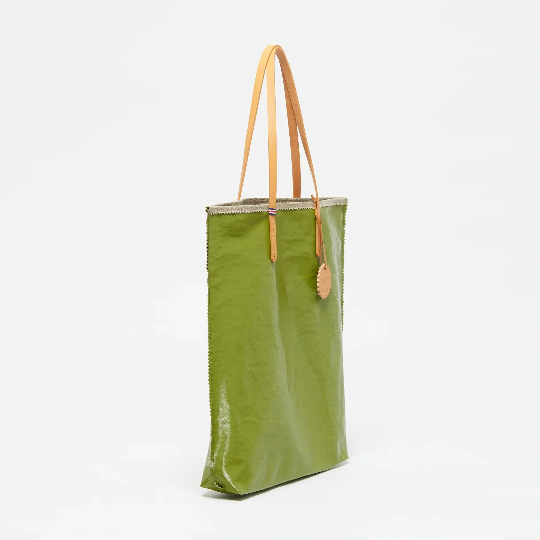 Jack Gomme Paris Amie Linen Shopping Bag Green