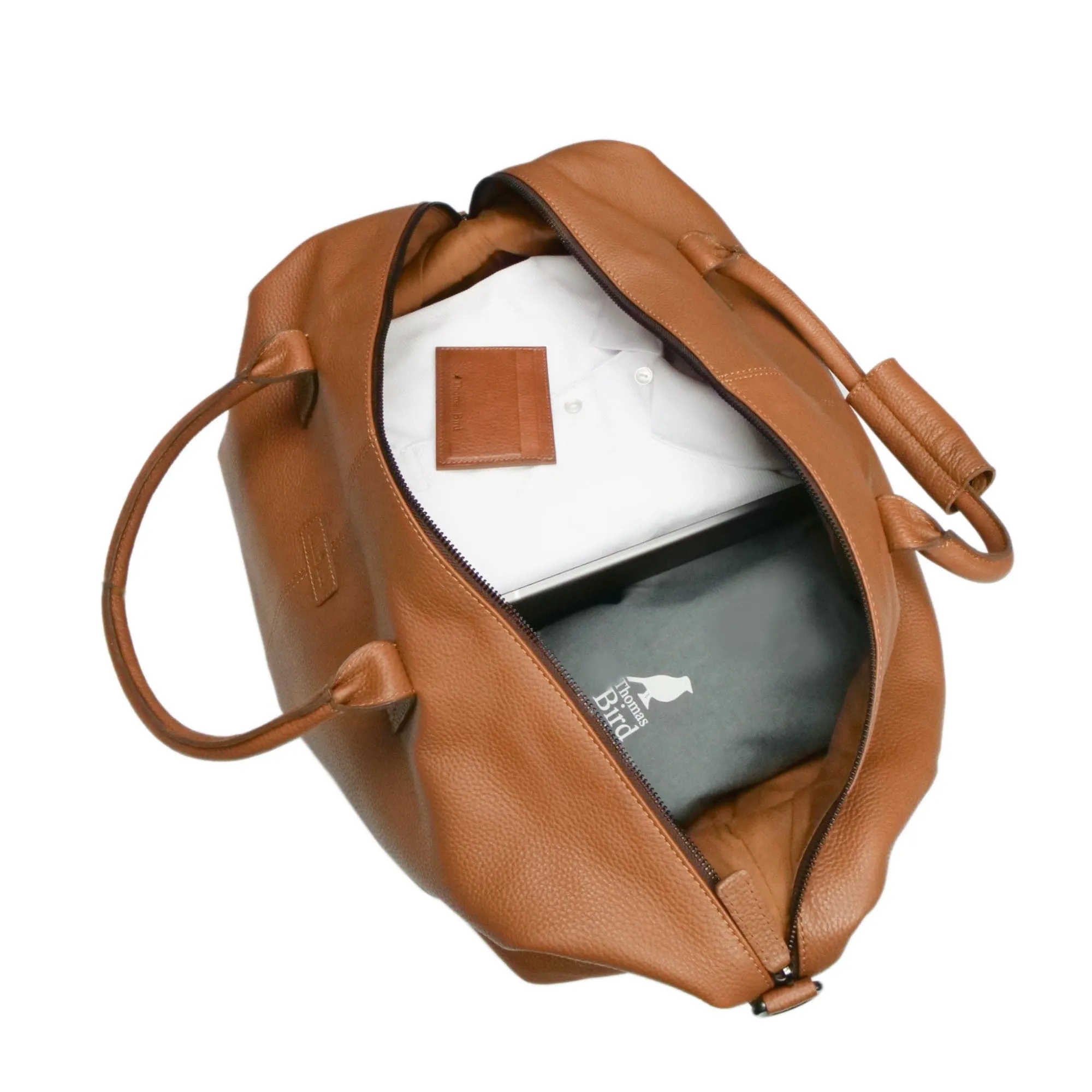 Leather Weekend Bag Tan
