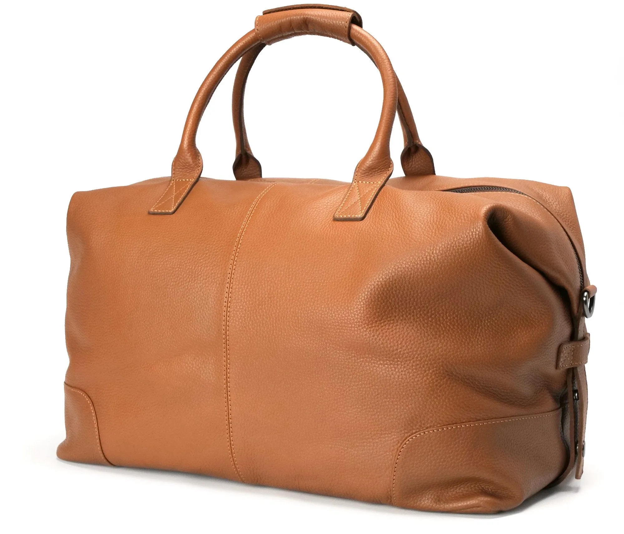 Leather Weekend Bag Tan