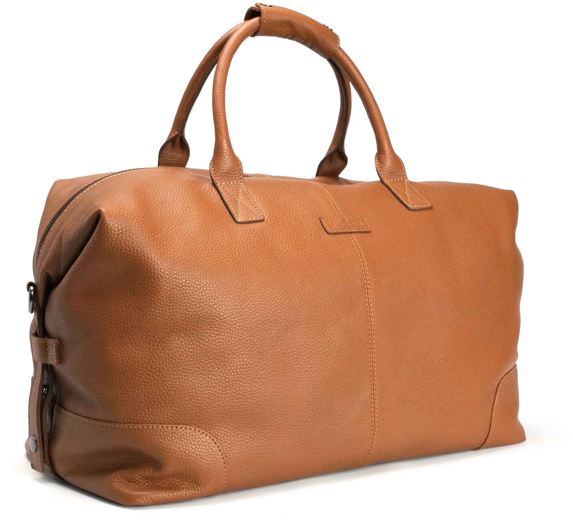 Leather Weekend Bag Tan