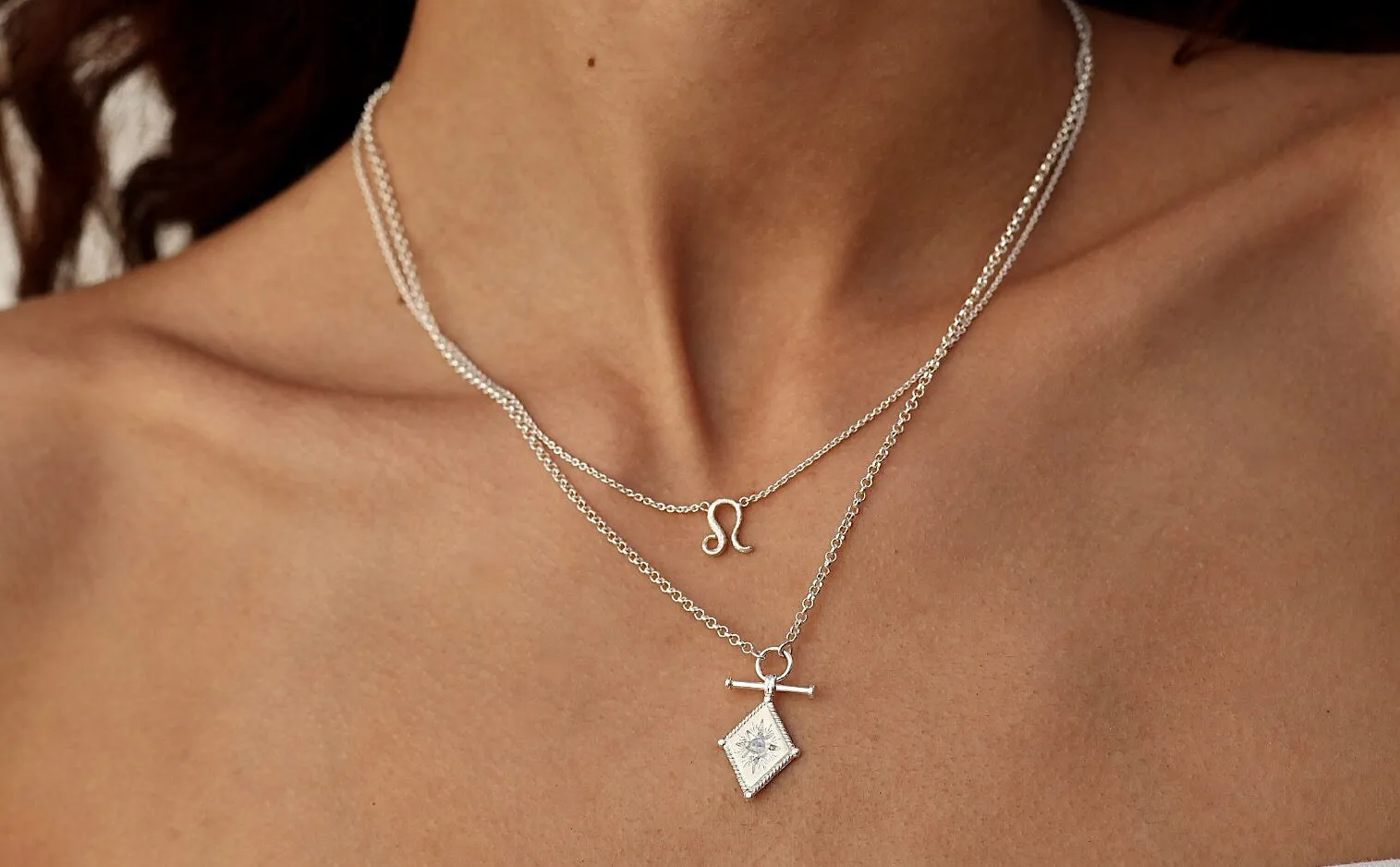 Leo Silver Necklace
