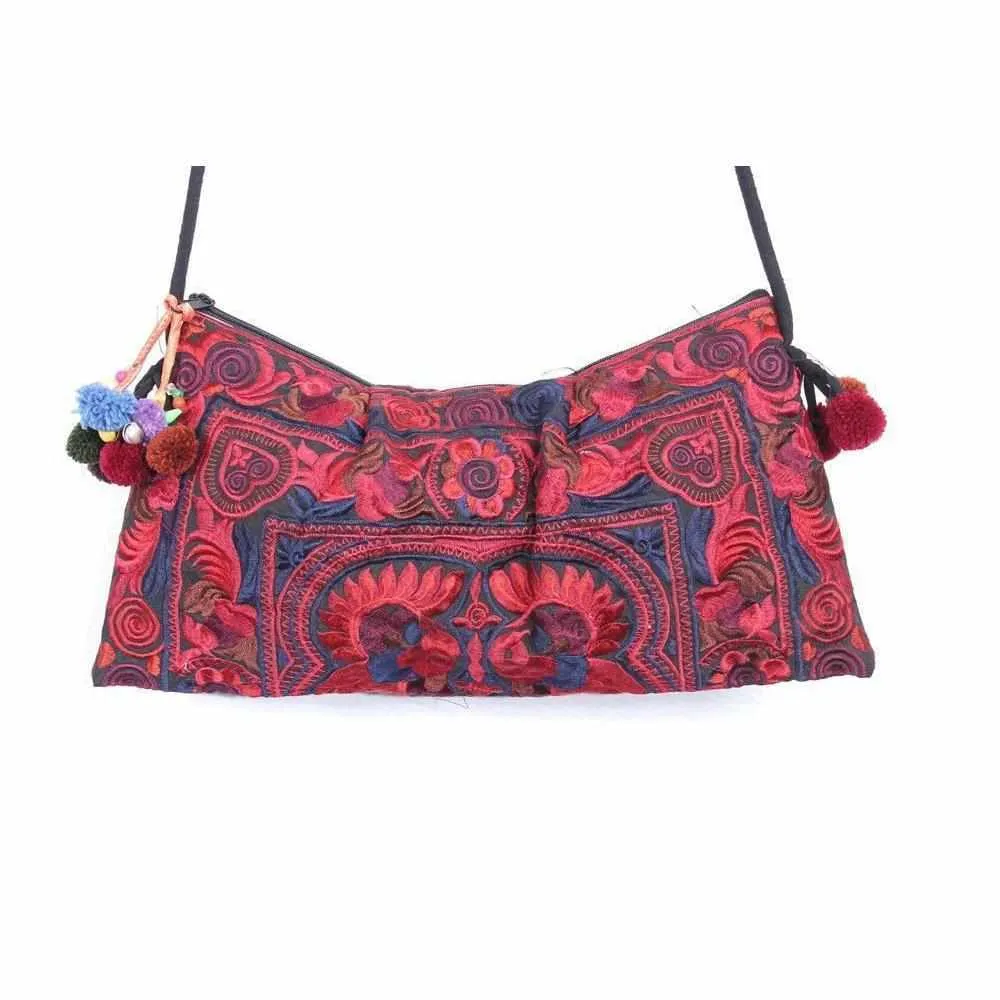 Leyla Embroidered Crossbody Purse - Thailand