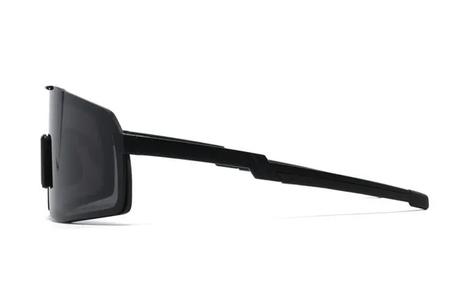 Mens Polarized Sports Shield Sunglasses Oversize Large One Piece Polarised Lens